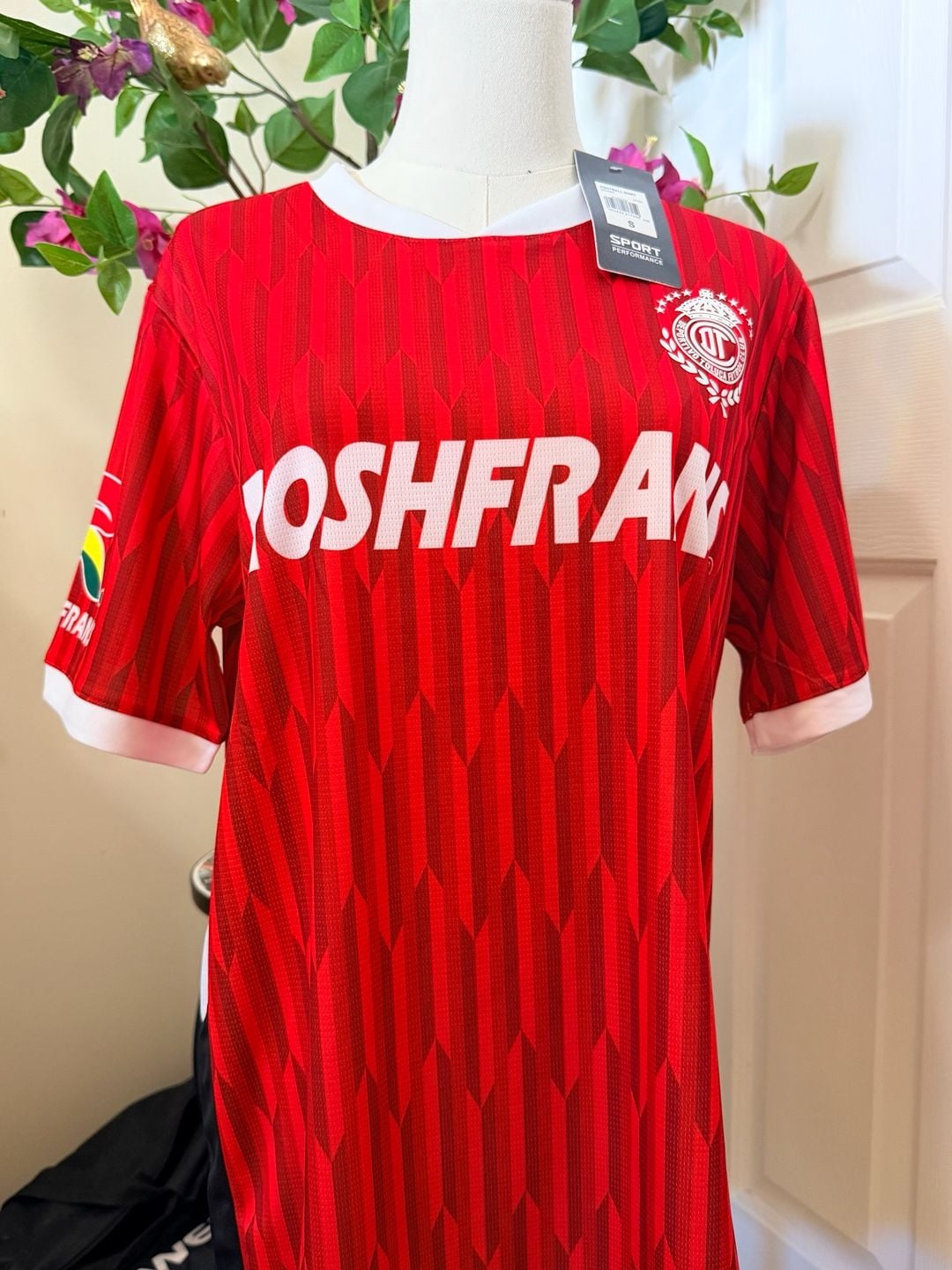Toluca FC Soccer Jersey Size S Red White Roshfrans Corona 2