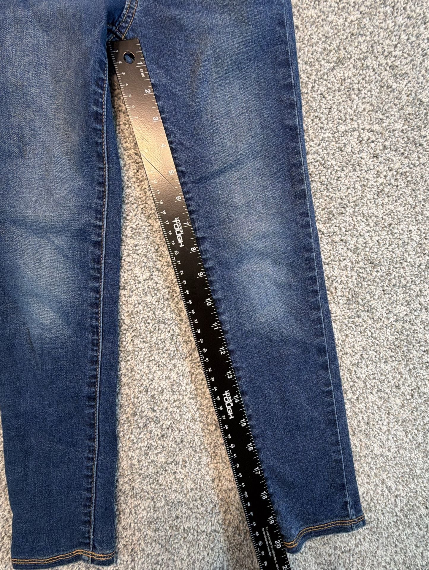 Girls Old Navy Rockstar Super Skinny Jeggings toddler Size 7 High Rise Blu Denim 5