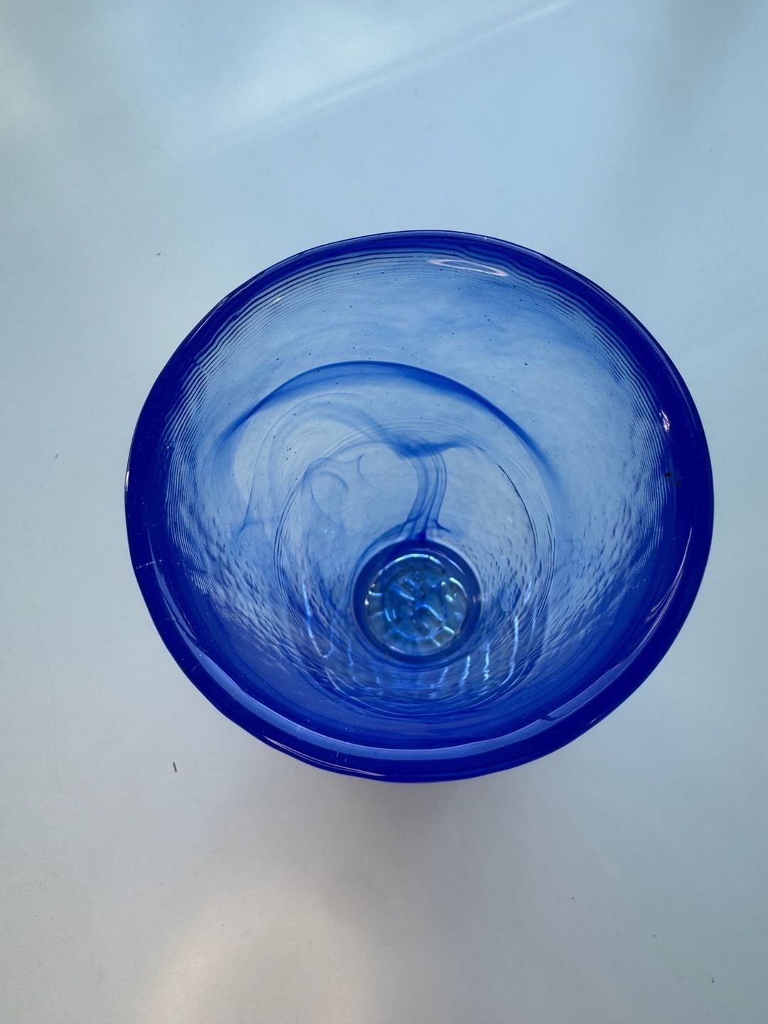 Kosta Boda Mine Blue Glass Tumbler By Ulrica Hydman-Vallien 3