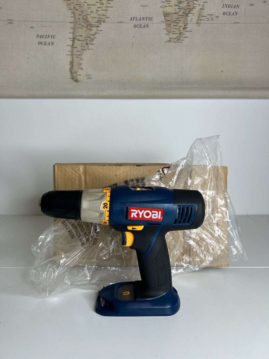 Ryobi P204 18V 1/2 Inch Cordless Drill Driver Blue 1