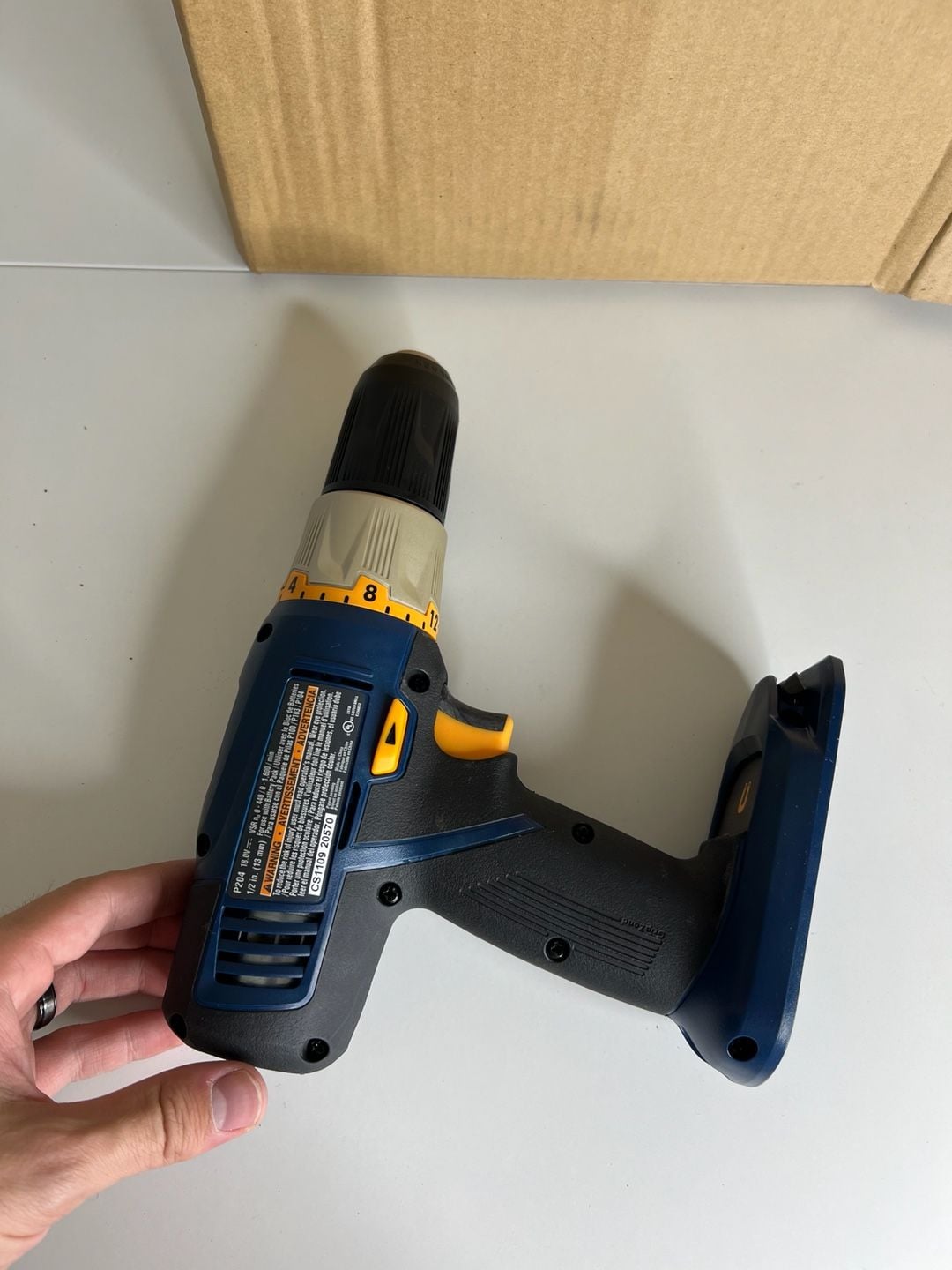 Ryobi P204 18V 1/2 Inch Cordless Drill Driver Blue 3