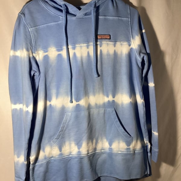 Vineyard Vines Tie Dye Hoodie Size S Blue Cotton Pullover
