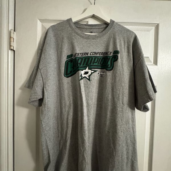 NHL Dallas Stars 2020 Western Conference Champions T-Shirt Size 2XL