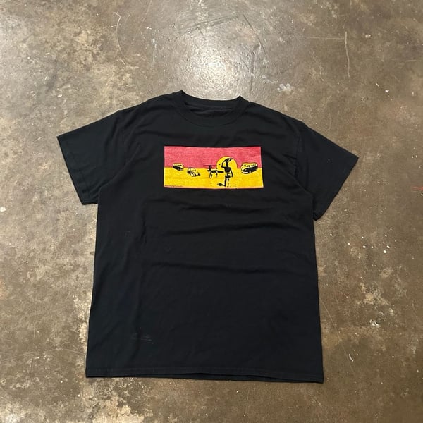 Y2K Hippie Surferwear BIllabong Style Graphic Black T Shirt