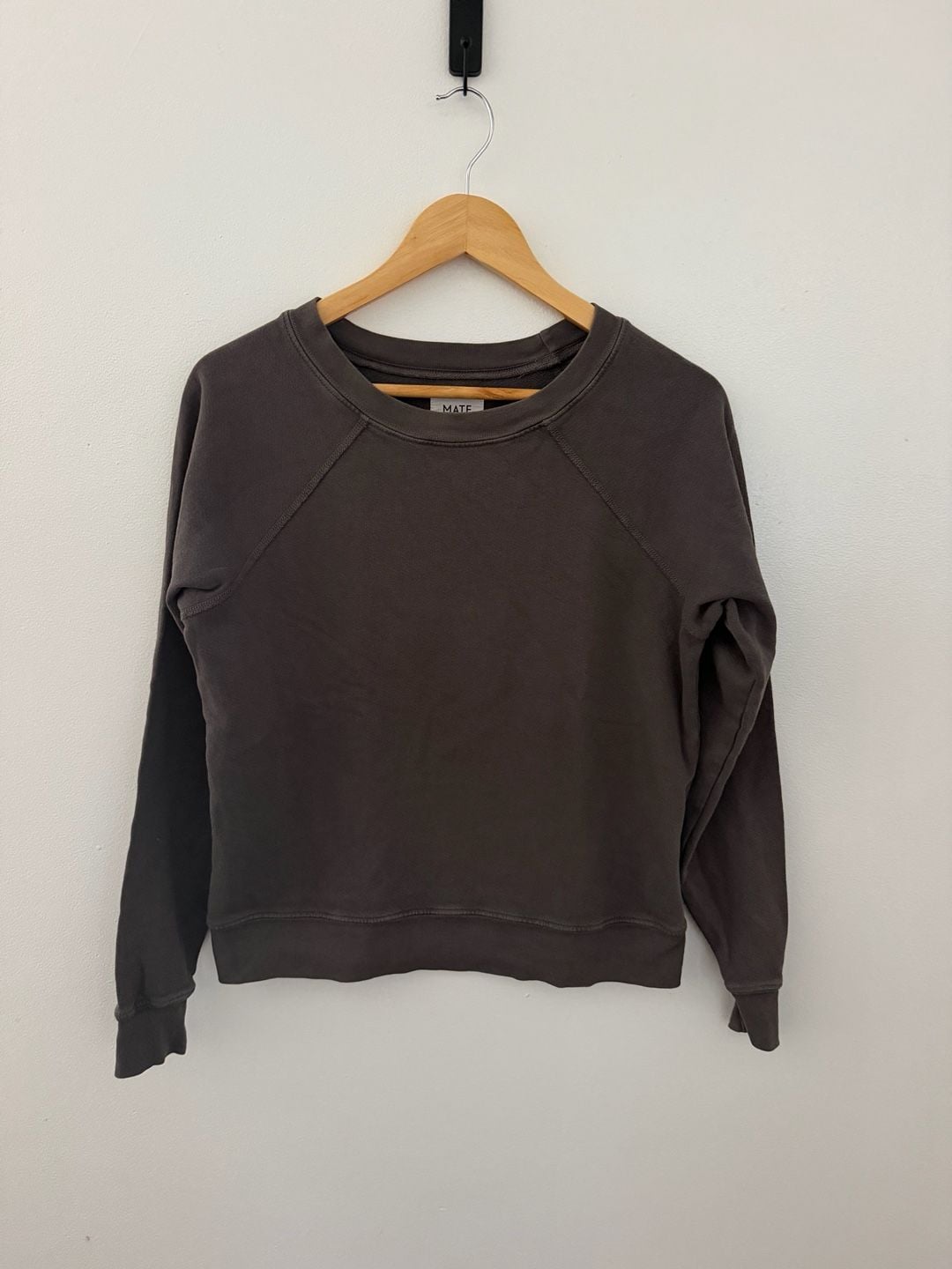 Mate The Label Sweatshirt Size XS Washed Charcoal 2
