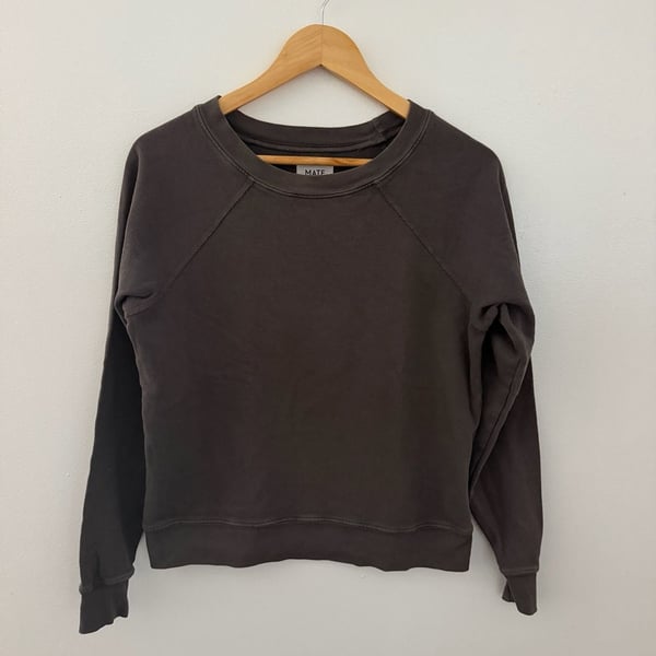 Mate The Label Sweatshirt Size XS Washed Charcoal