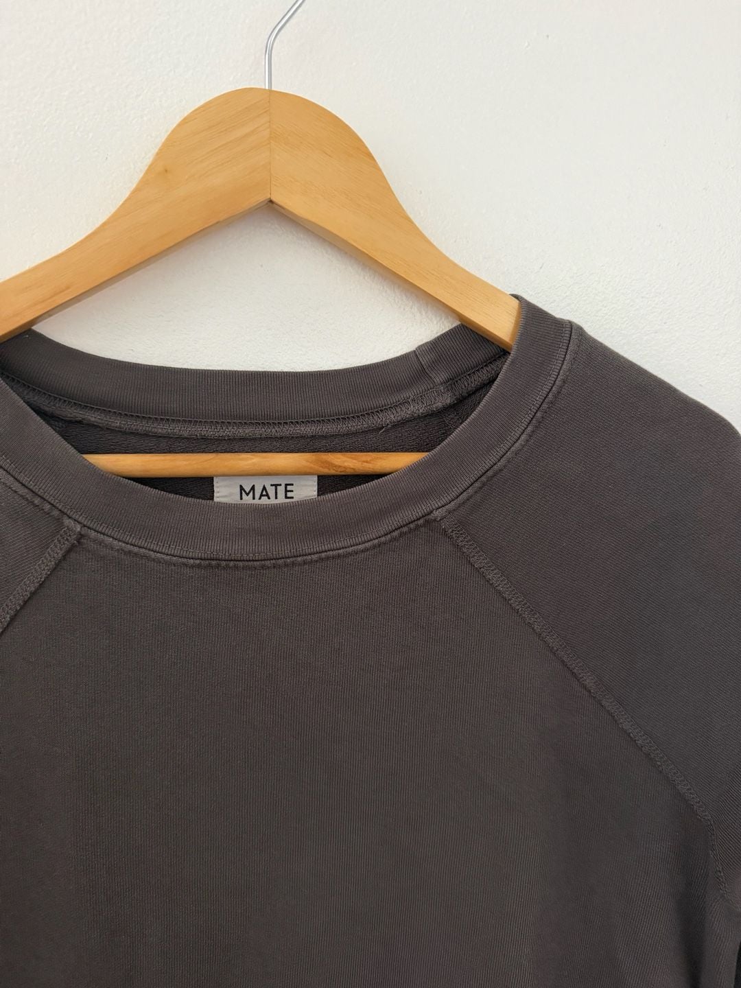 Mate The Label Sweatshirt Size XS Washed Charcoal 3