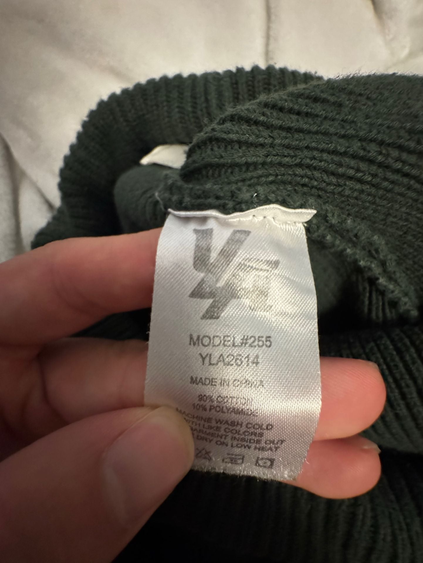 YOUNGLA Model 255 Size L Green Knit Sweatpants 4