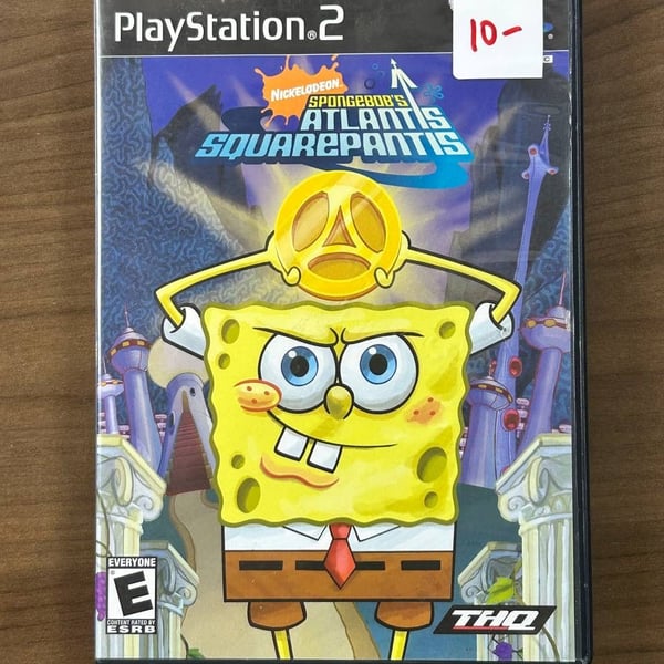 SpongeBob's Atlantis SquarePantis Sony PlayStation 2 PS2 2007 CIB w/ Manual