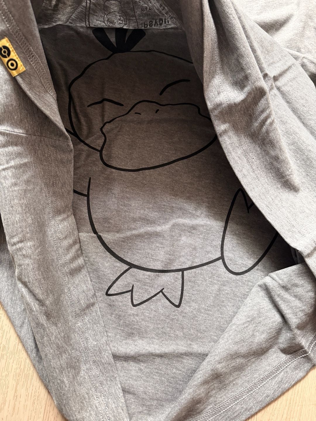 Pokemon Psyduck Adult Trainer Shirt Size L Gray 4