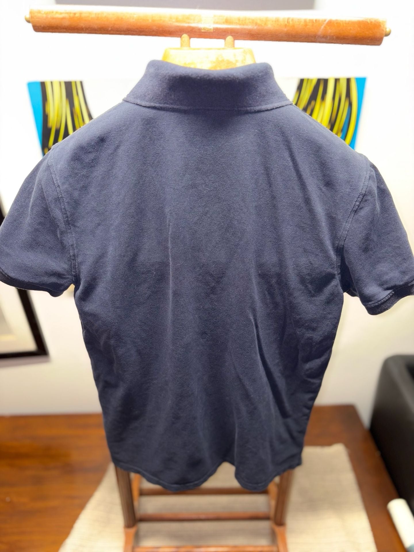 Tommy Hilfiger Polo Shirt Size M Blue Navy 8