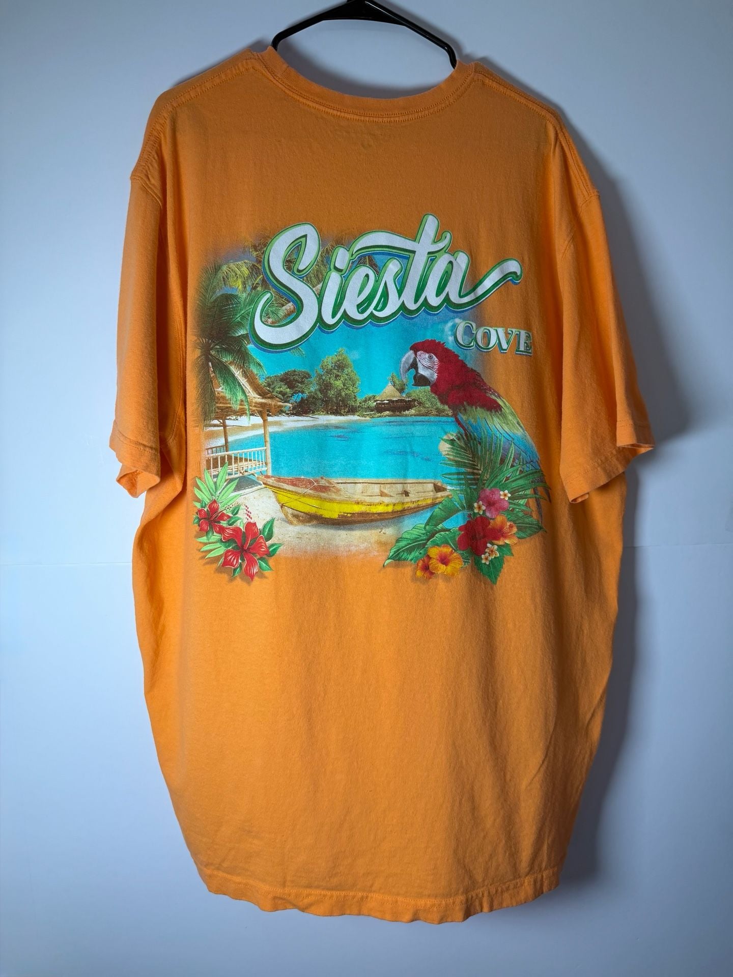 Saddlebred Siesta Cove Parrot Graphic T-Shirt 2XLT Orange 2