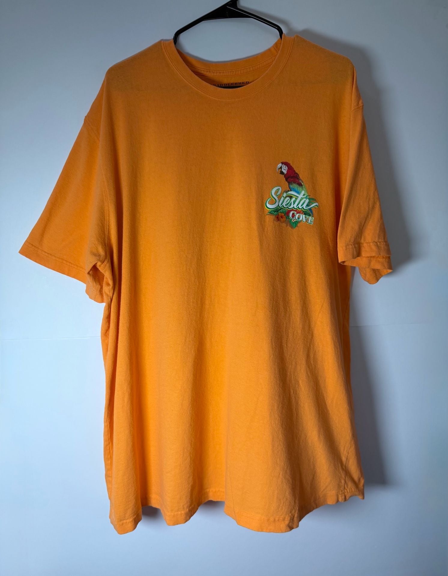 Saddlebred Siesta Cove Parrot Graphic T-Shirt 2XLT Orange 4