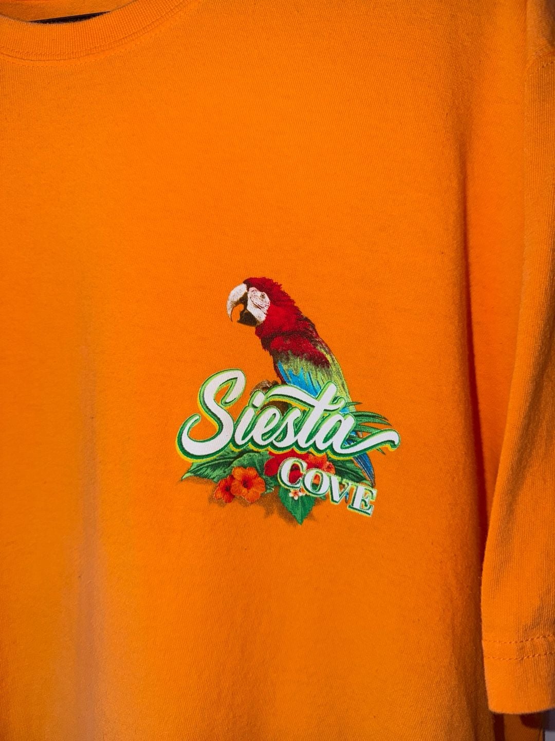 Saddlebred Siesta Cove Parrot Graphic T-Shirt 2XLT Orange 5