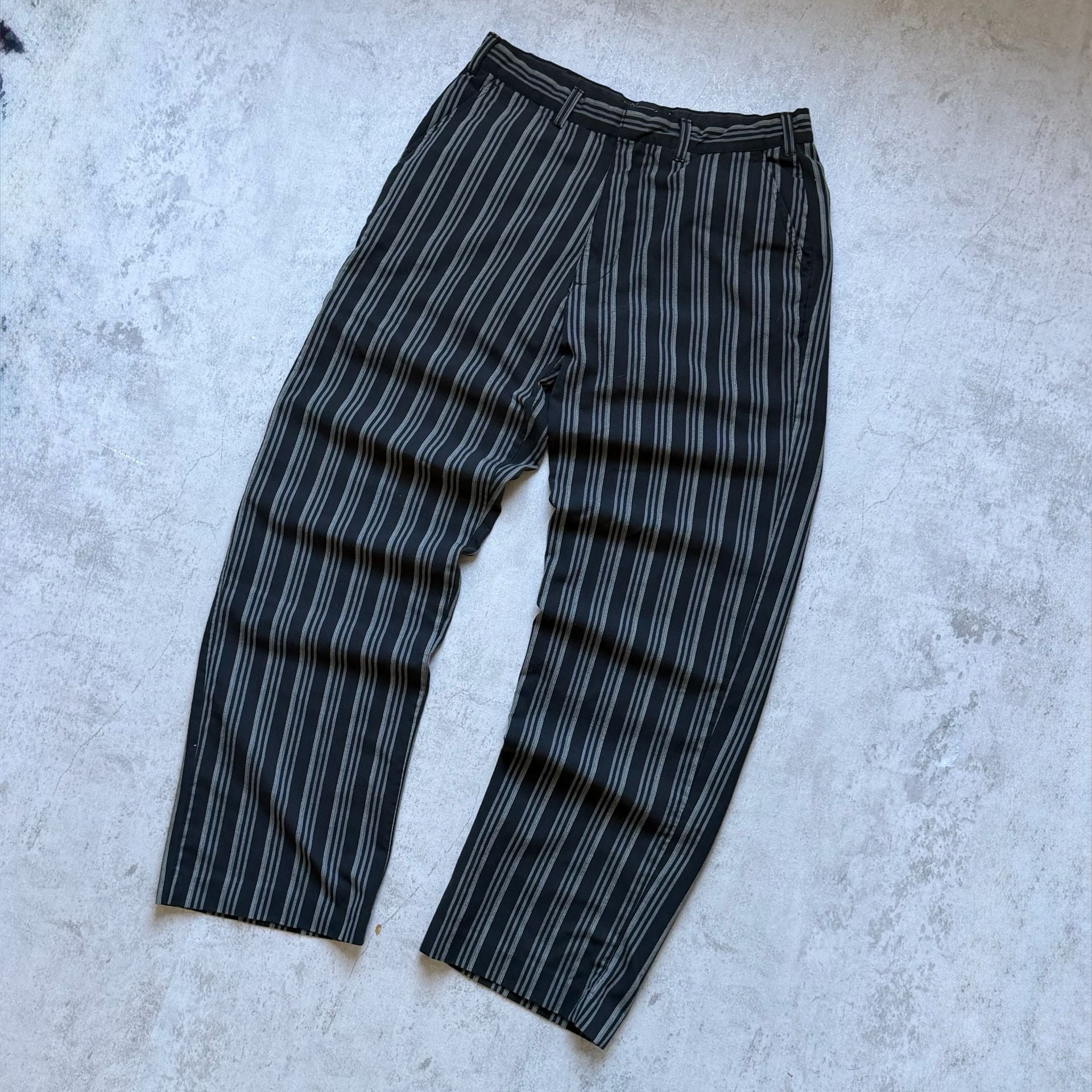 Urban Pipeline Pinstripe Pants Size 32x32 Black Gray Striped Casual Trousers 2