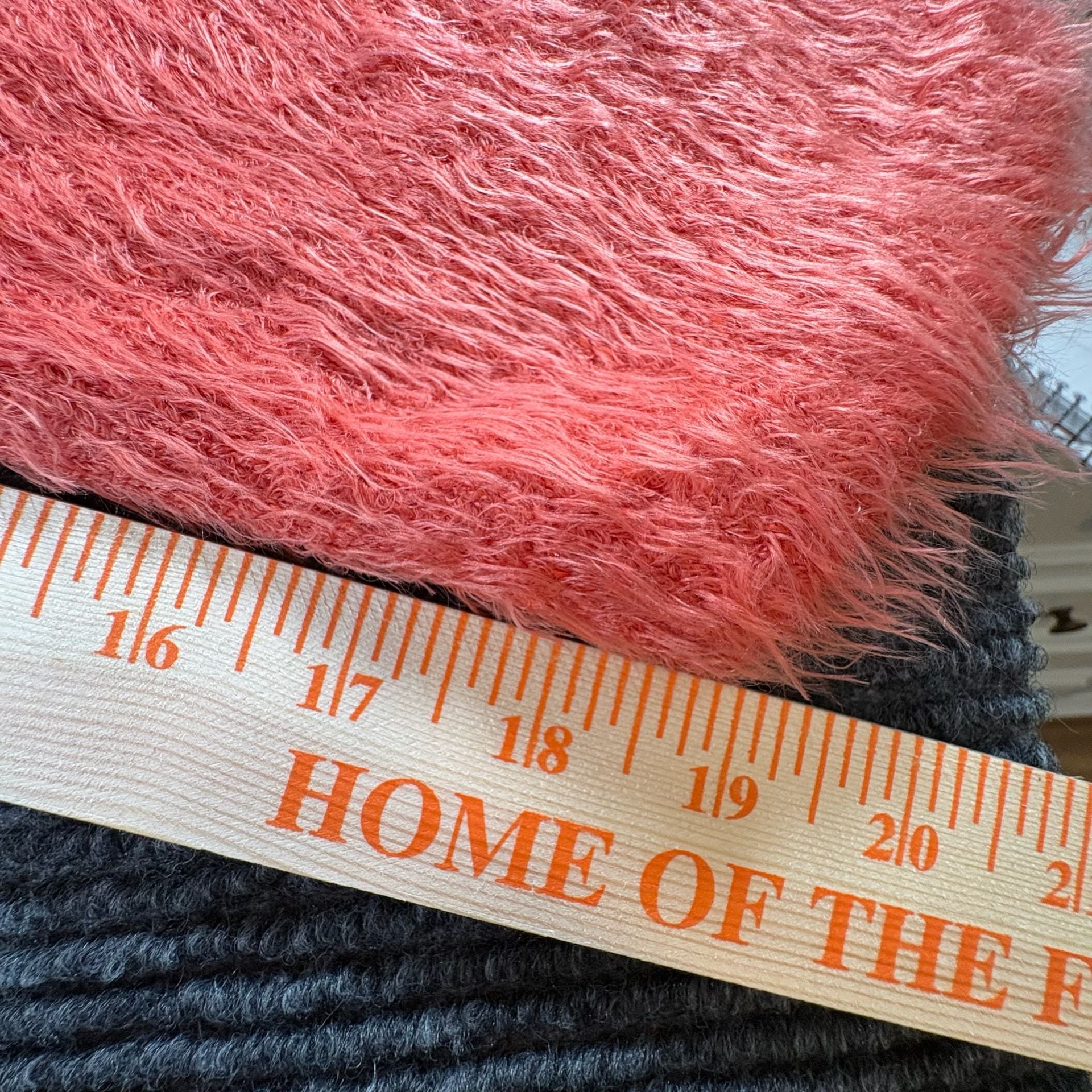 Evy's Tree The Ruthie Fuzzy V-Neck Pullover Sweater Size XL Coral Orange 11