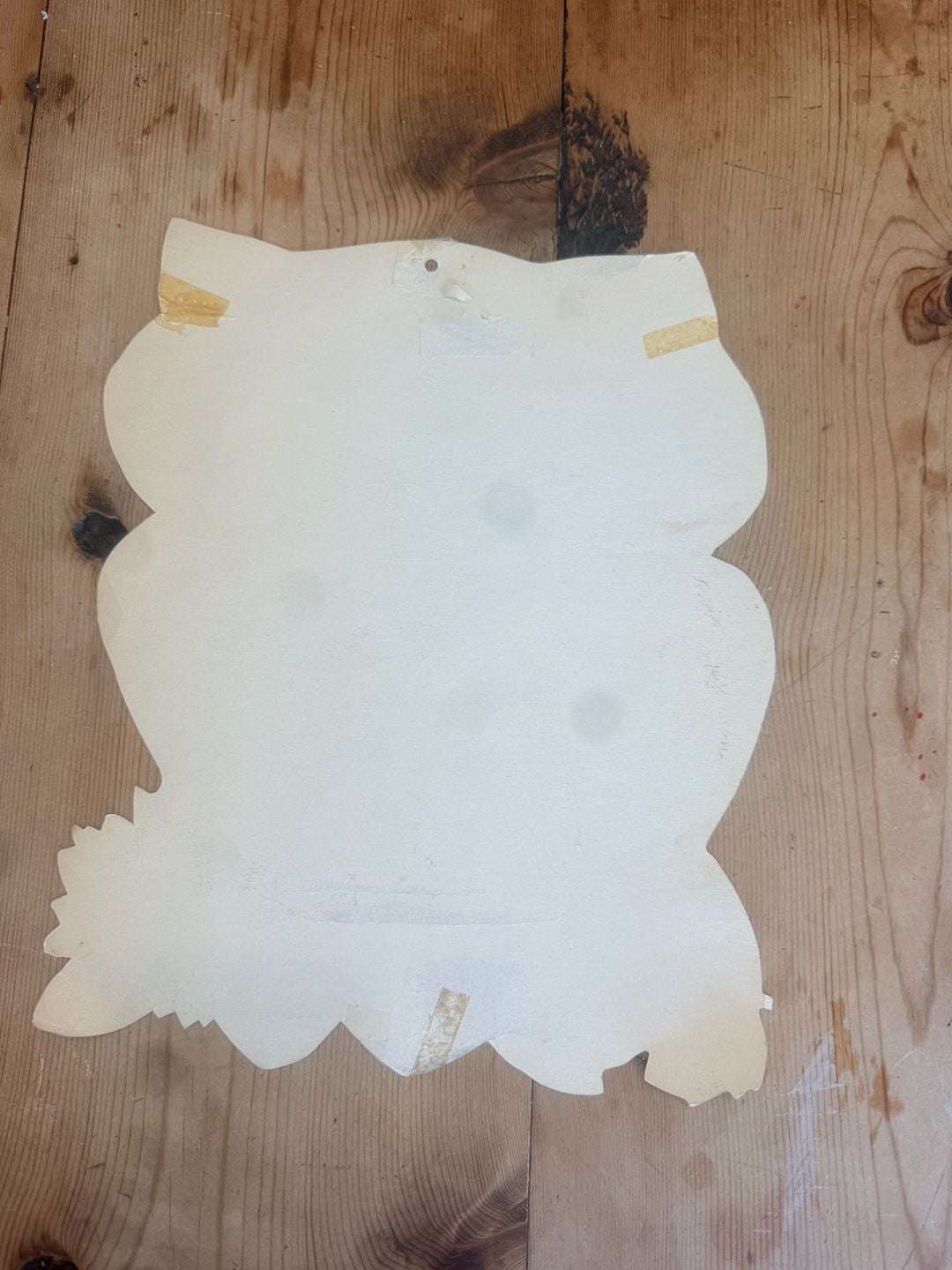 Vintage 1963 Eureka USA Cardboard Owl Diecut - Fall Halloween Decoration 2