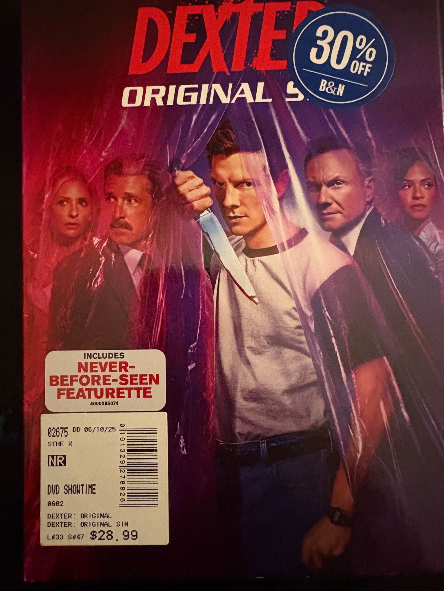 Dexter Original Sin DVD Showtime 1