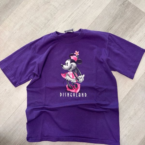 Disneyland Minnie Mouse Purple Graphic T-Shirt