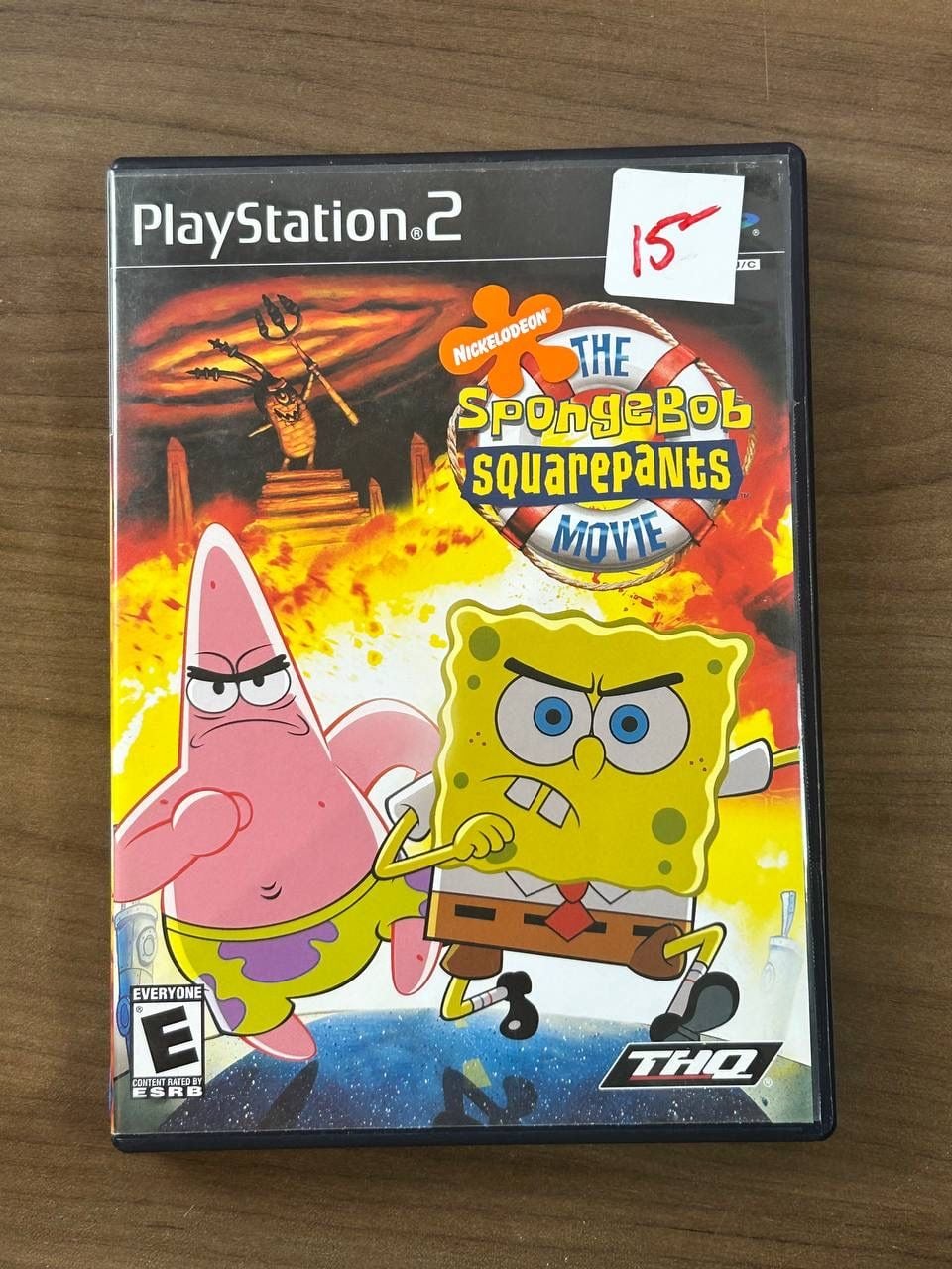 The SpongeBob SquarePants Movie Sony PlayStation 2 PS2 2004 Game Disc & Case 1