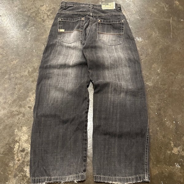 Southpole Relaxed Denim Jeans Black Baggy Y2K Vintage Size 26