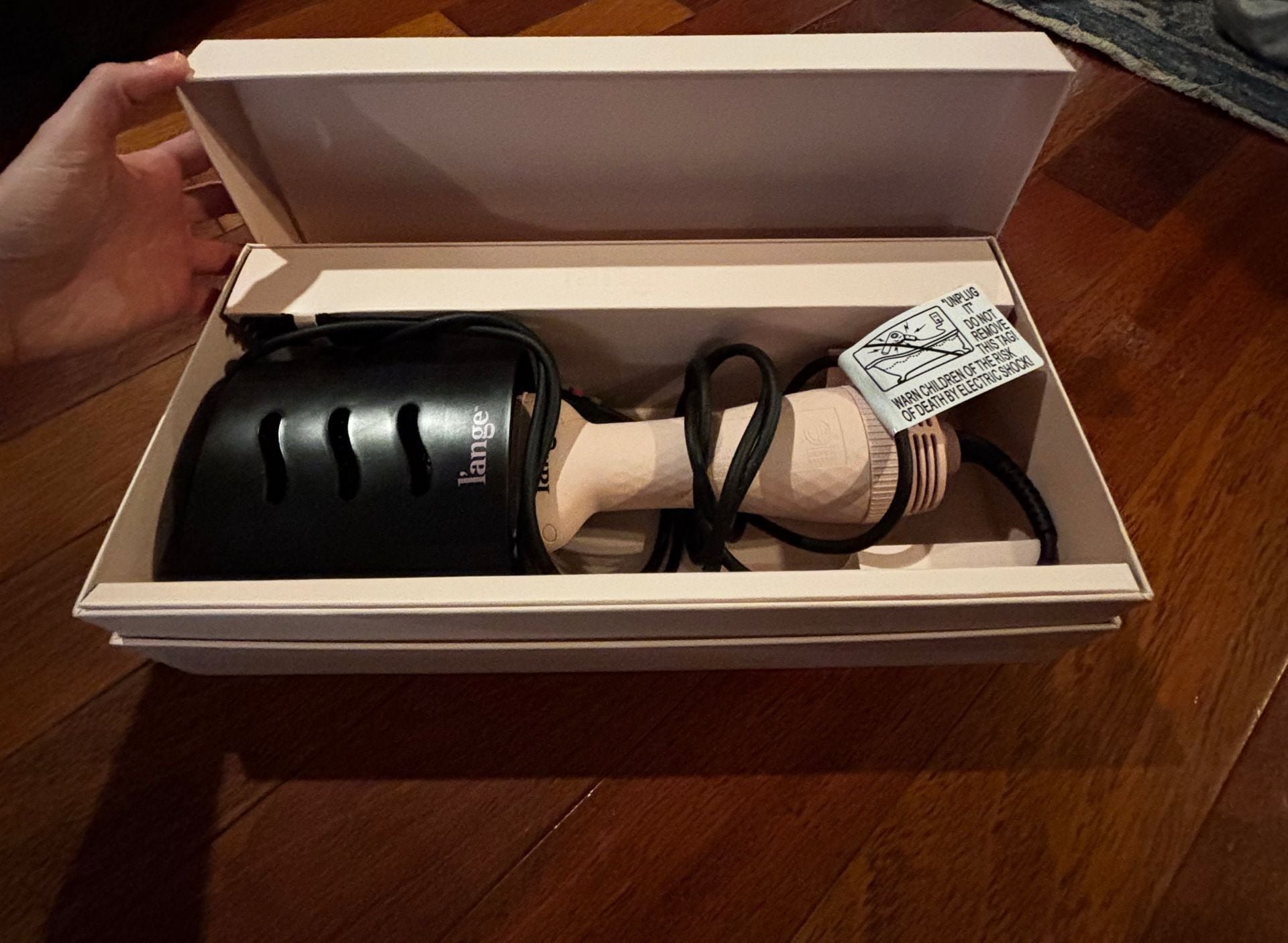 L'ange Le Volume 2-in-1 Titanium Blow Dryer Brush Blush 2