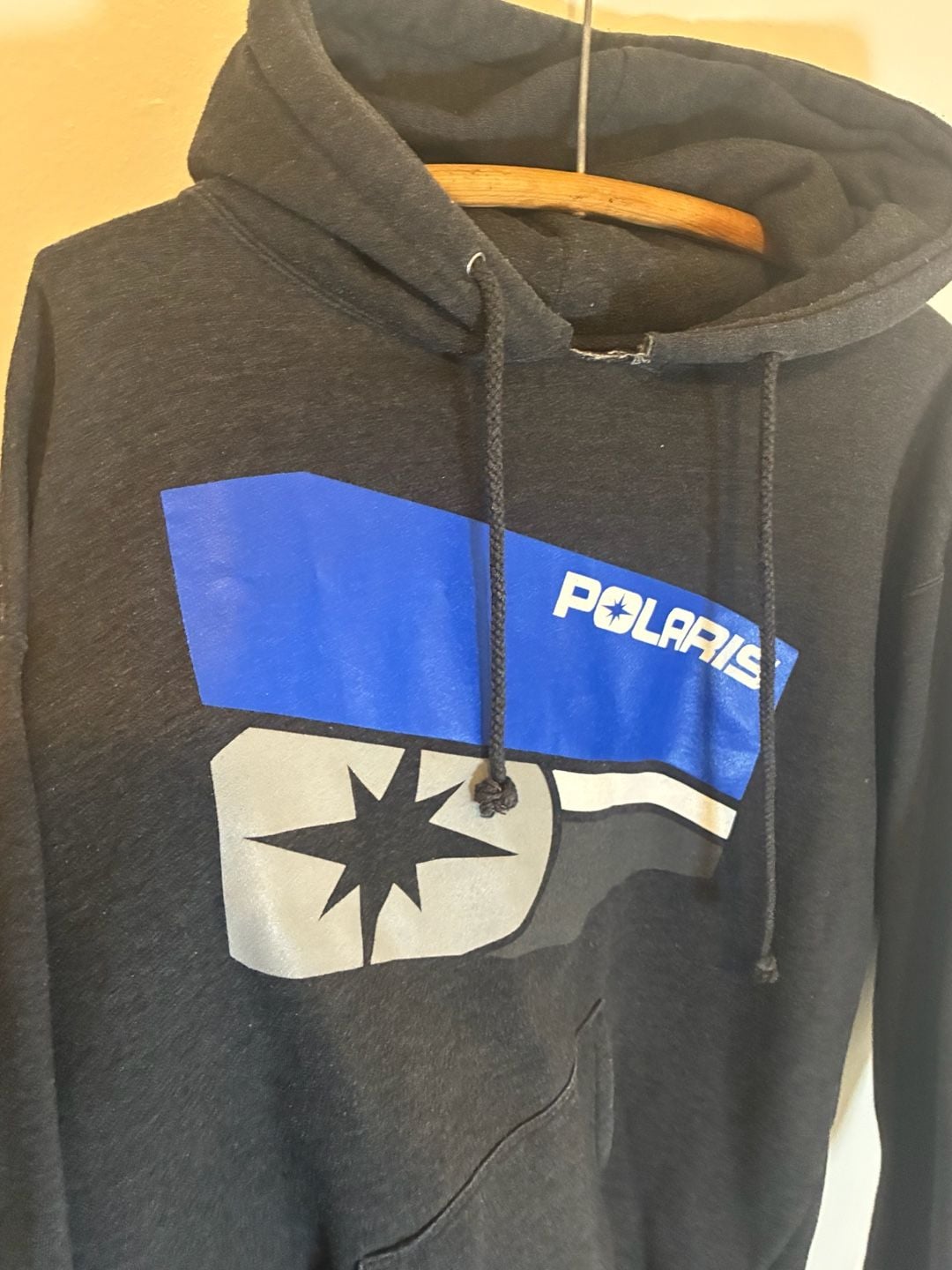 Pure Polaris Hoodie Size L Black Blue Graphic Pullover Sweatshirt 3