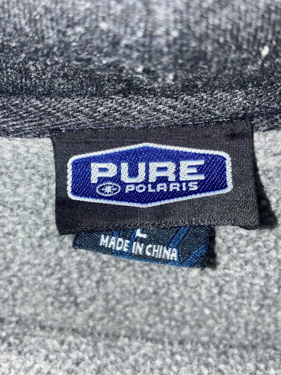 Pure Polaris Hoodie Size L Black Blue Graphic Pullover Sweatshirt 4