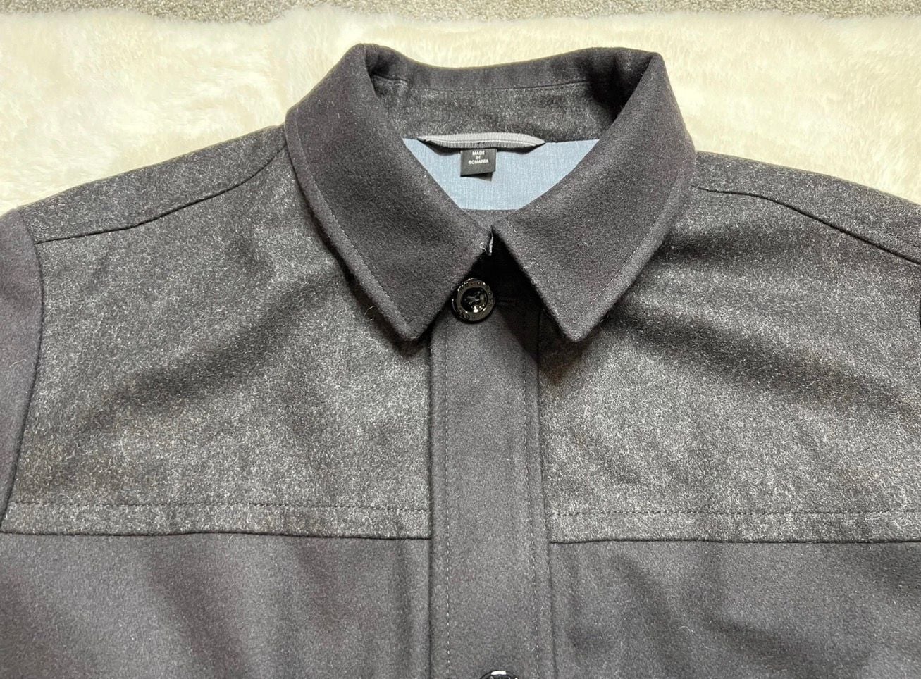 Hugo Boss Coxtan Jacket Size 40R Black Wool Cashmere Coat 3