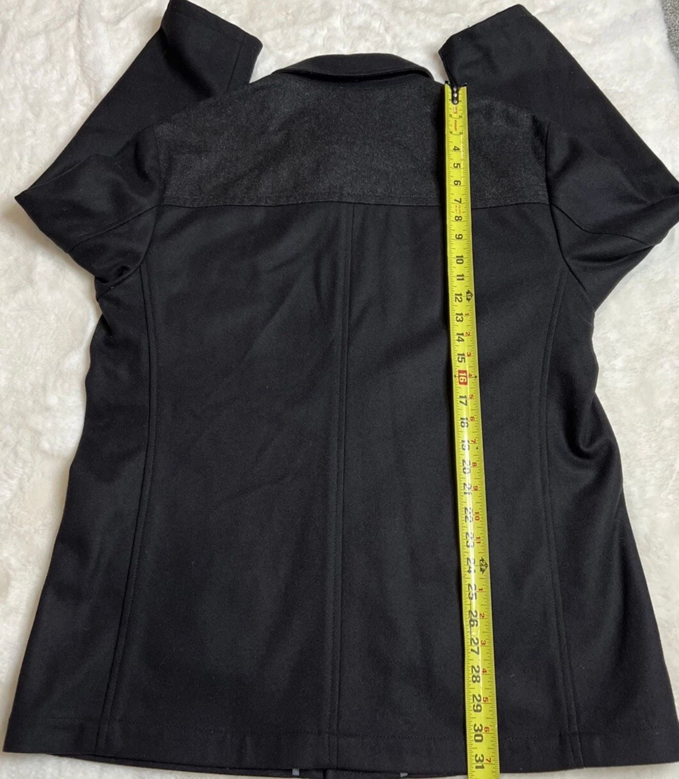 Hugo Boss Coxtan Jacket Size 40R Black Wool Cashmere Coat 4