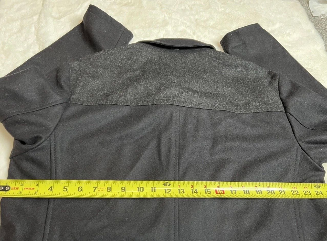 Hugo Boss Coxtan Jacket Size 40R Black Wool Cashmere Coat 5