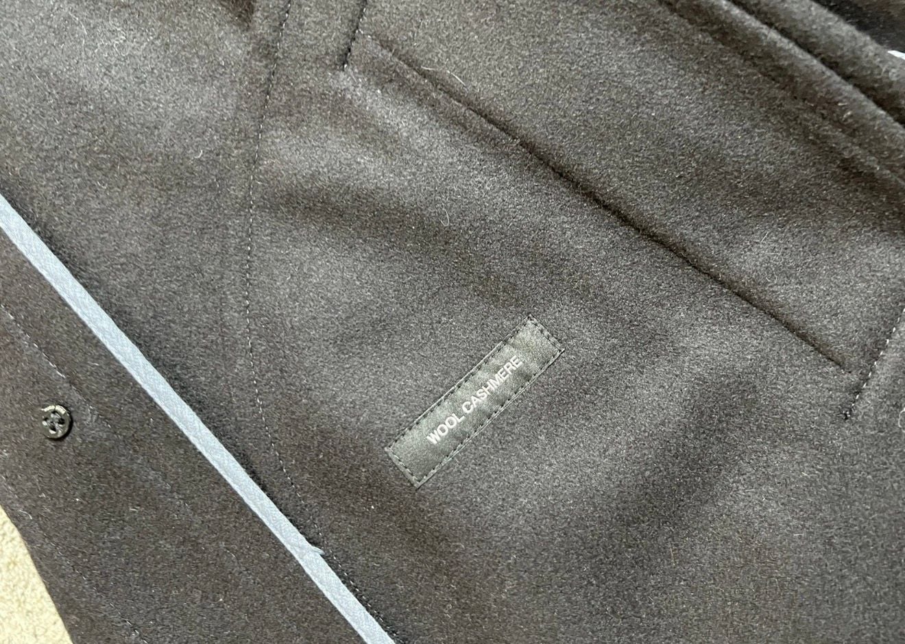 Hugo Boss Coxtan Jacket Size 40R Black Wool Cashmere Coat 8