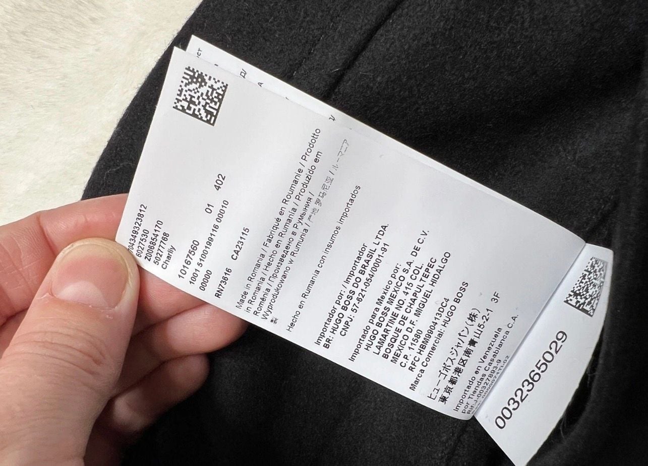 Hugo Boss Coxtan Jacket Size 40R Black Wool Cashmere Coat 10