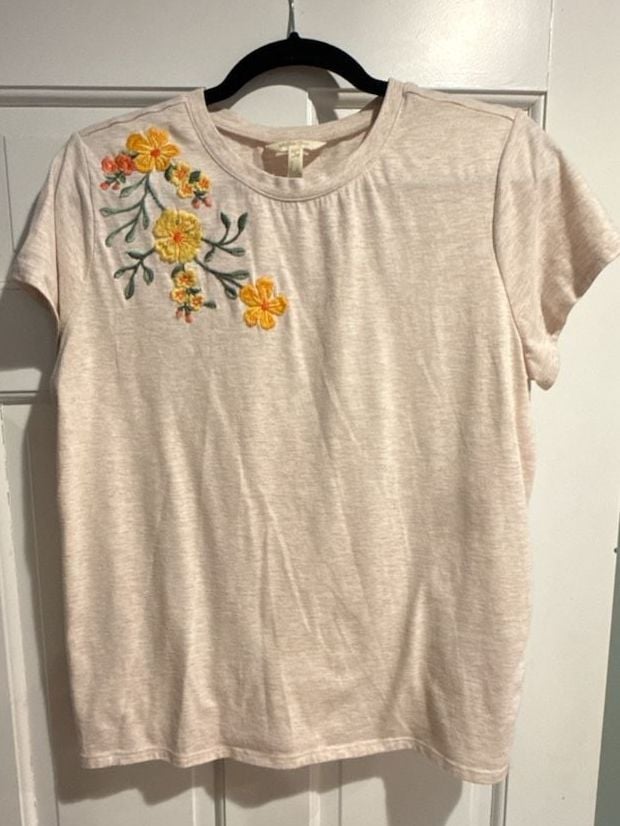 Matilda Jane Good Hart Floral Accent Tshirt Womens Large 2
