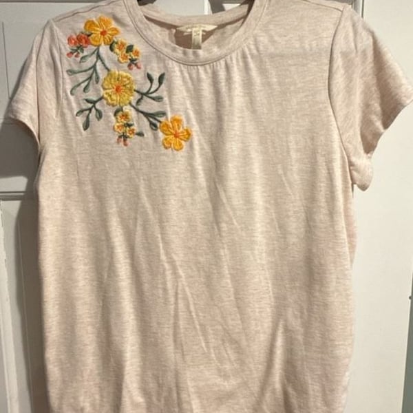 Matilda Jane Good Hart Floral Accent Tshirt Womens Large