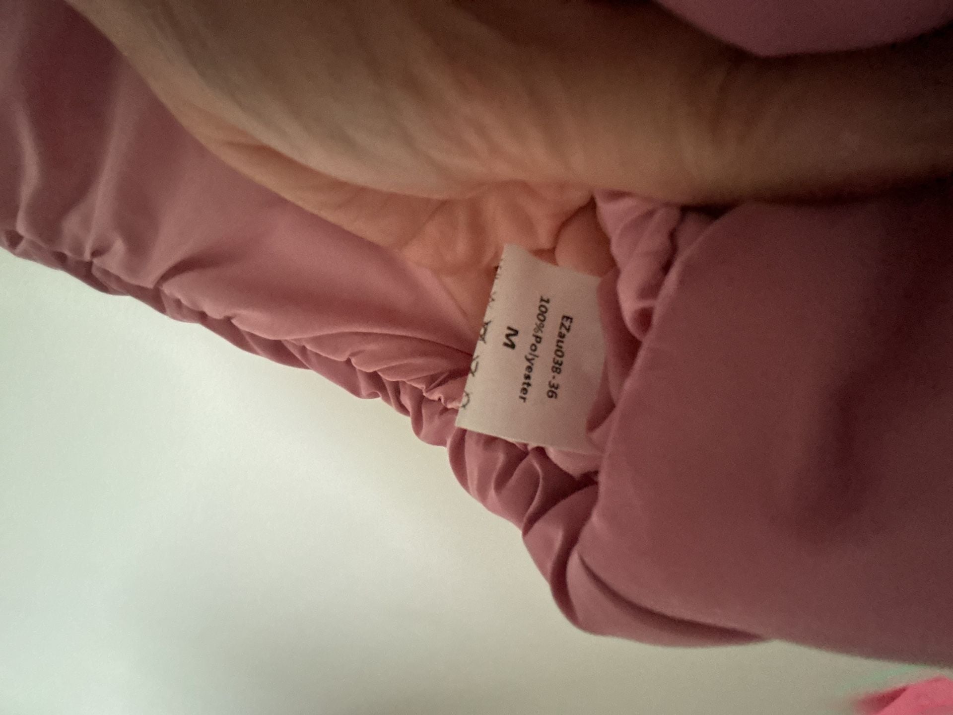 Automet Puffer Vest Size M Pink Cropped Sleeveless Outerwear 5