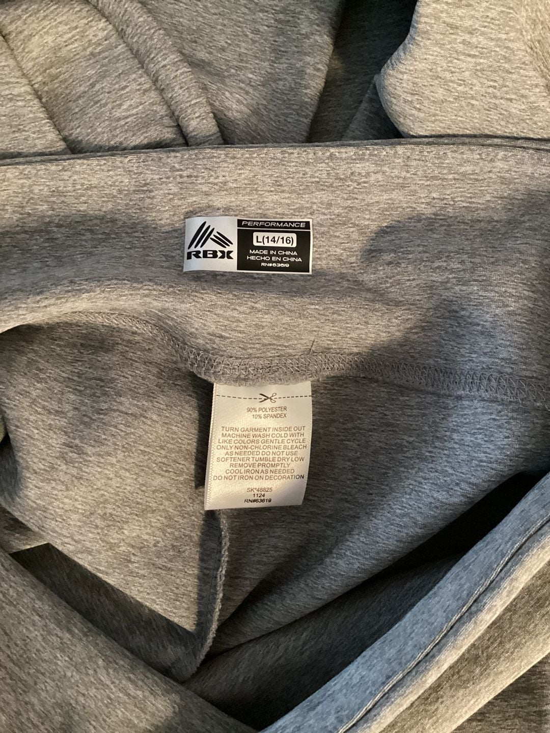 RBX Yoga Pants Size L(14/16) Gray Flare Leggings 6