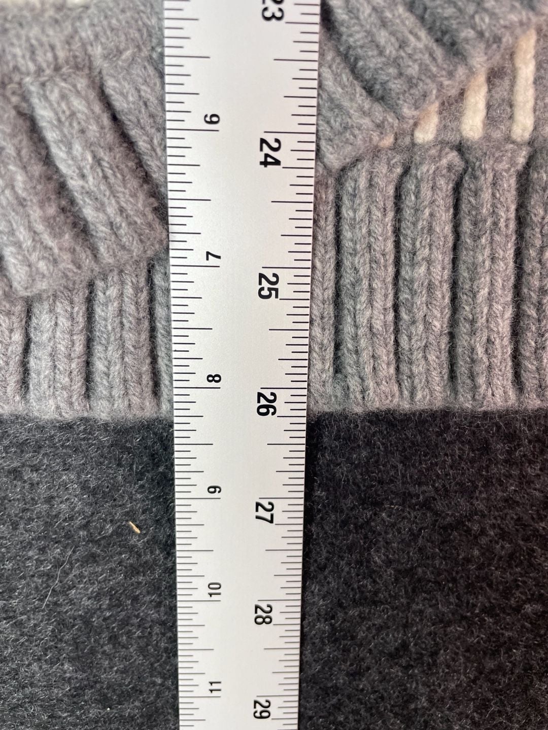 Athleta Cardigan Sweater Size XL Gray Wool Cashmere Open Front 5