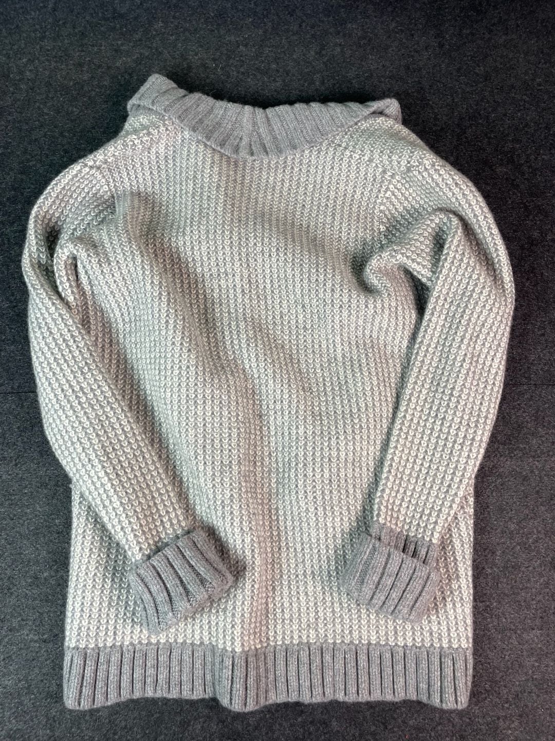 Athleta Cardigan Sweater Size XL Gray Wool Cashmere Open Front 8