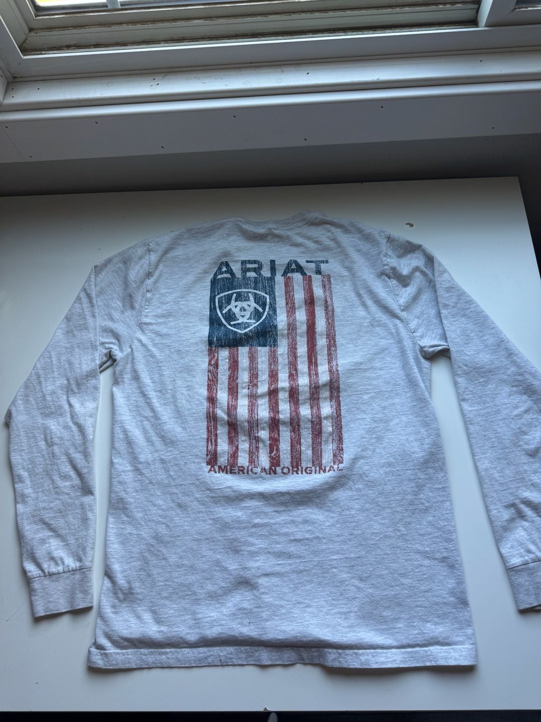 Ariat American Original Long Sleeve T-Shirt Size M 4
