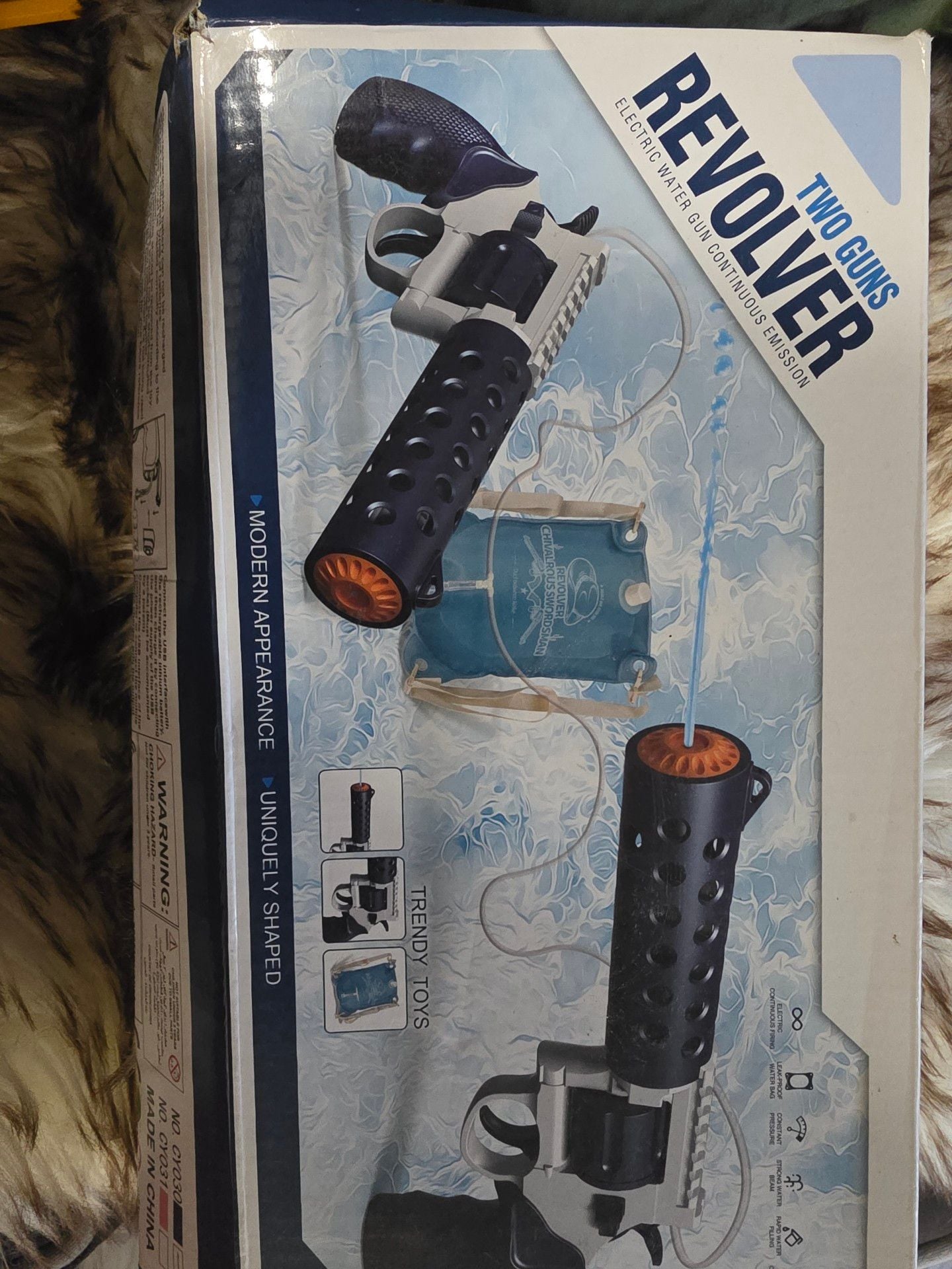 Two Guns Electric Water Gun Revolver Toy Set 1