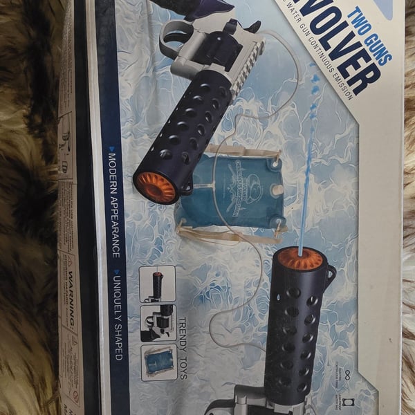 Two Guns Electric Water Gun Revolver Toy Set