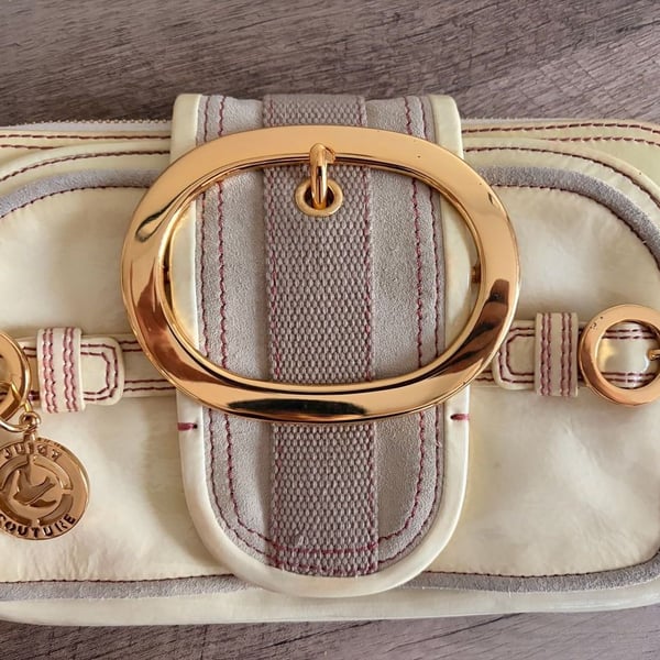 Juicy Couture Cream Patent Leather Clutch