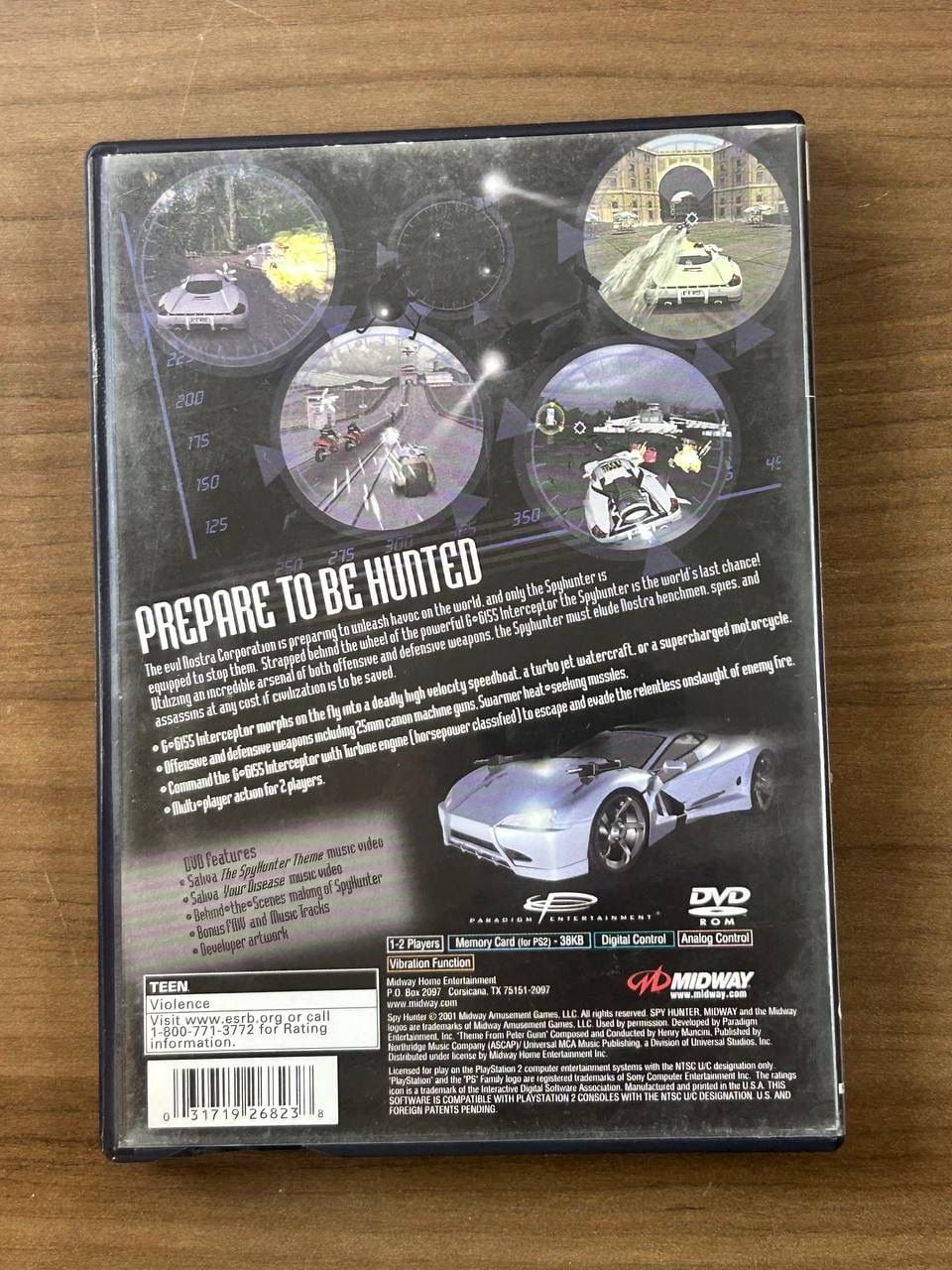 Spy Hunter Sony PlayStation 2 PS2 2001 Black Label Complete CIB w/ Manual 3