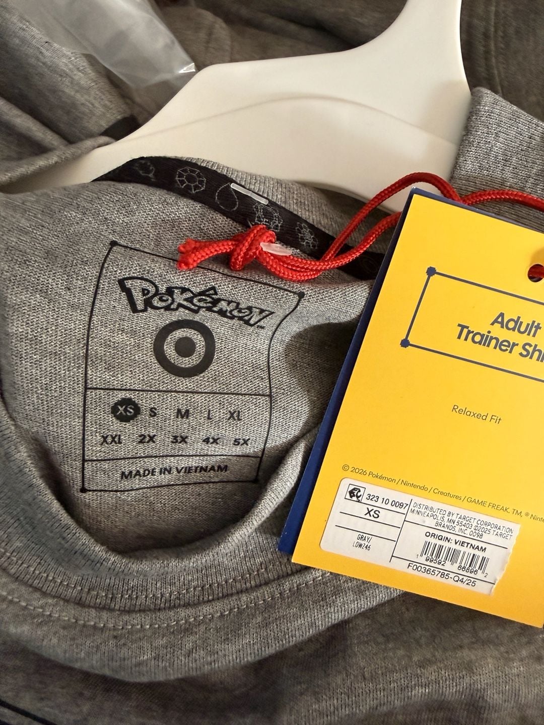 Pokemon Psyduck Adult Trainer Shirt Size XS Gray 6