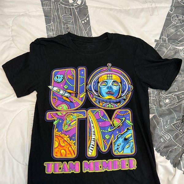 Universal Studios Florida UOTM Team Member Space Mardi Gras T-Shirt