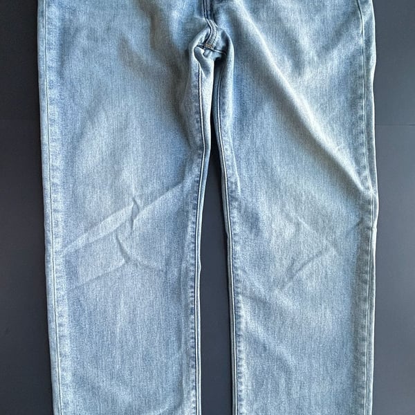 Levi's 501 Light Wash Blue Denim Jeans 35/32