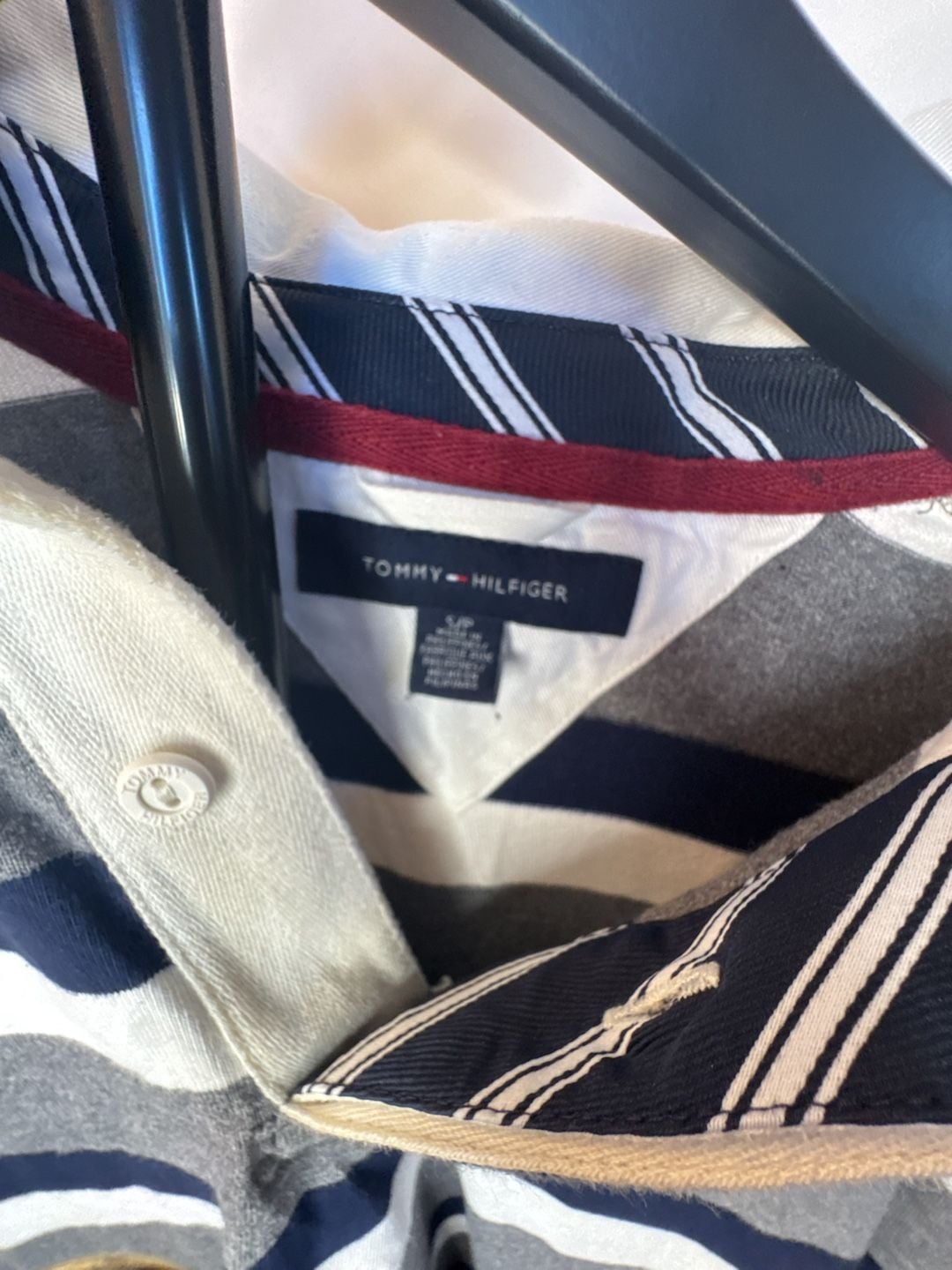 Tommy Hilfiger Rugby Shirt Size S Striped 2