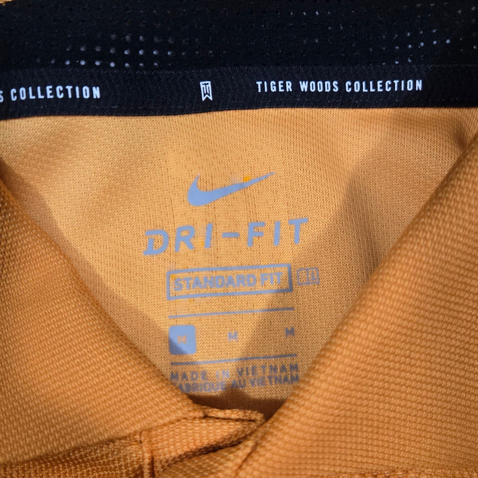 Nike Tiger Woods Collection Polo Shirt Size M Orange Golf Dri-FIT 3