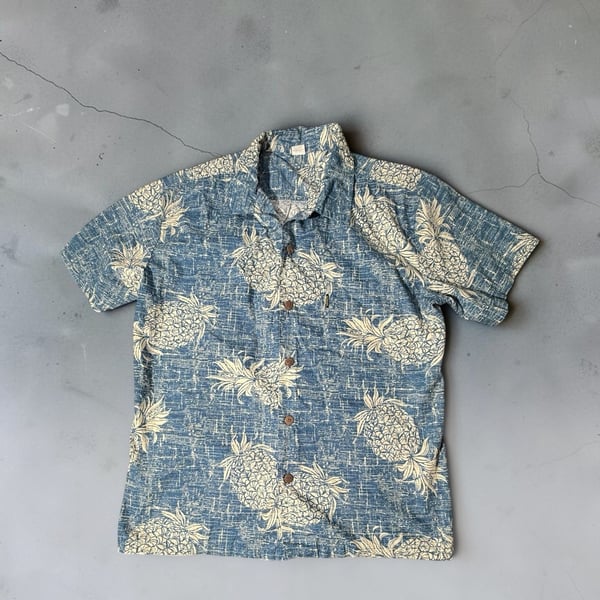Palmwave Hawaii Pineapple Hawaiian Shirt Size L